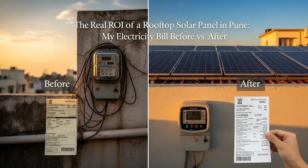 The Real ROI of a Rooftop Solar Panel in Pune: My Electricity Bill Before vs. After
